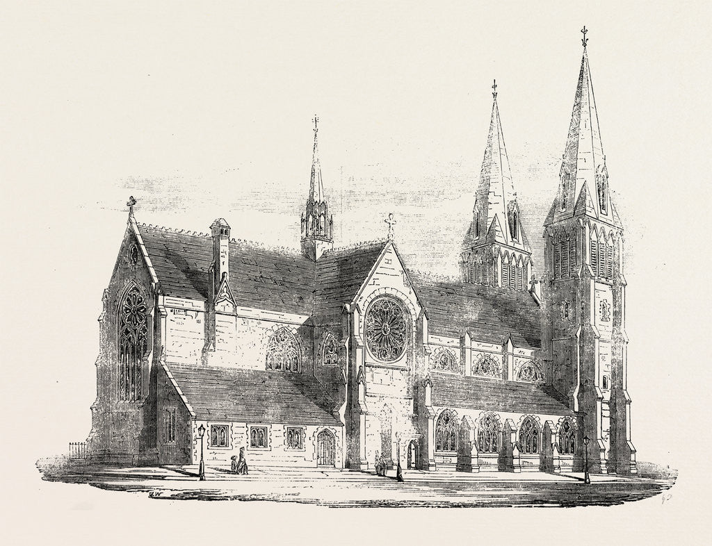 Detail of St. Ninian's Cathedral Perth 1854 by Anonymous