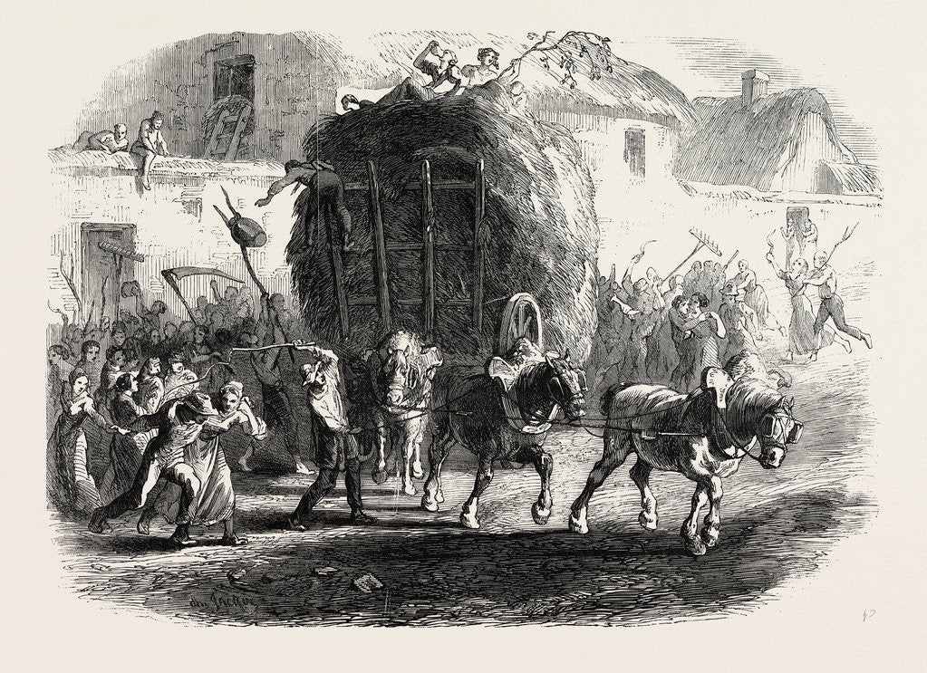 Detail of Harvest-Home Custom in France by Anonymous
