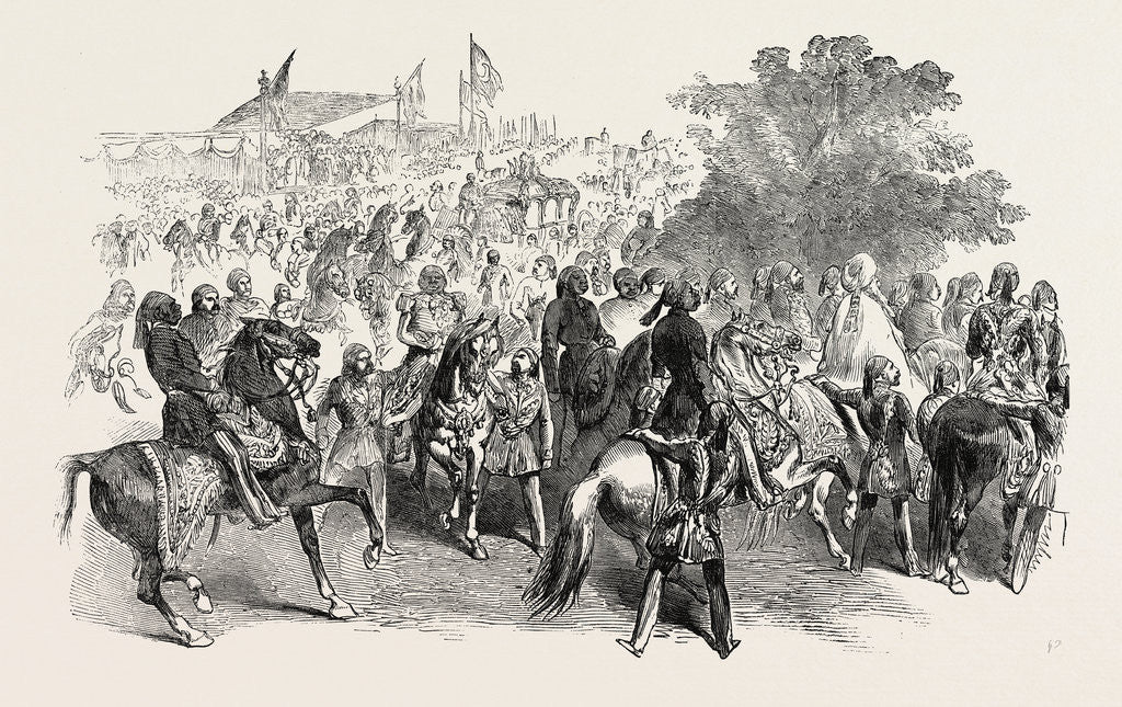 Detail of Marriage Procession of the Sultan's Daughter at Constantinople Istanbul 1854 by Anonymous