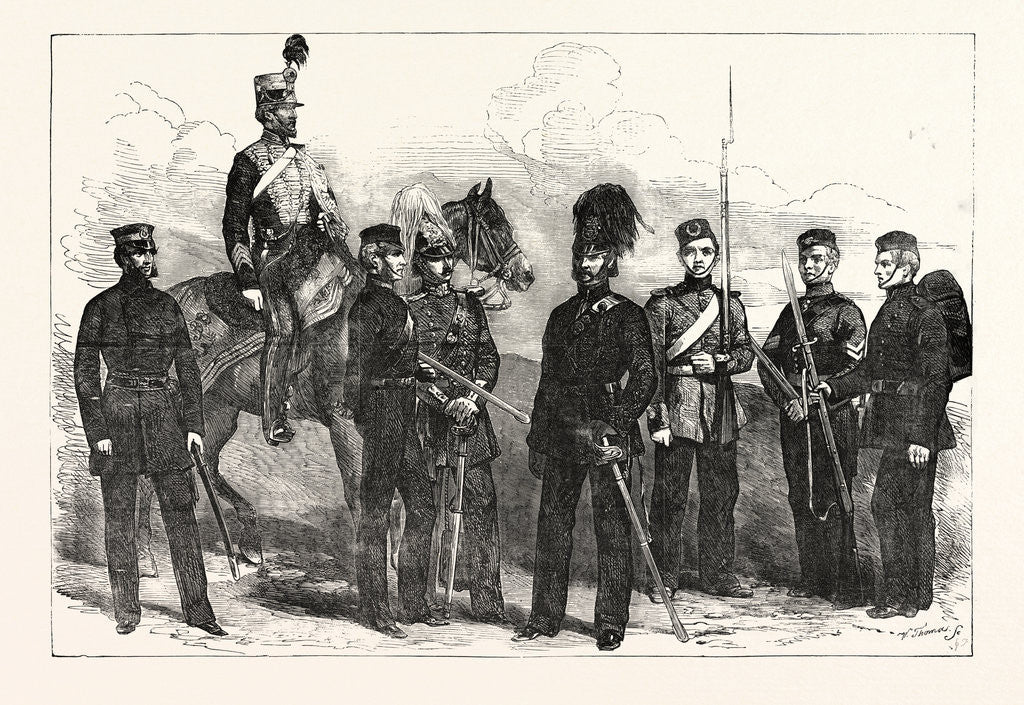 Detail of English Militia and Yeomanry Cavalry 1854 by Anonymous