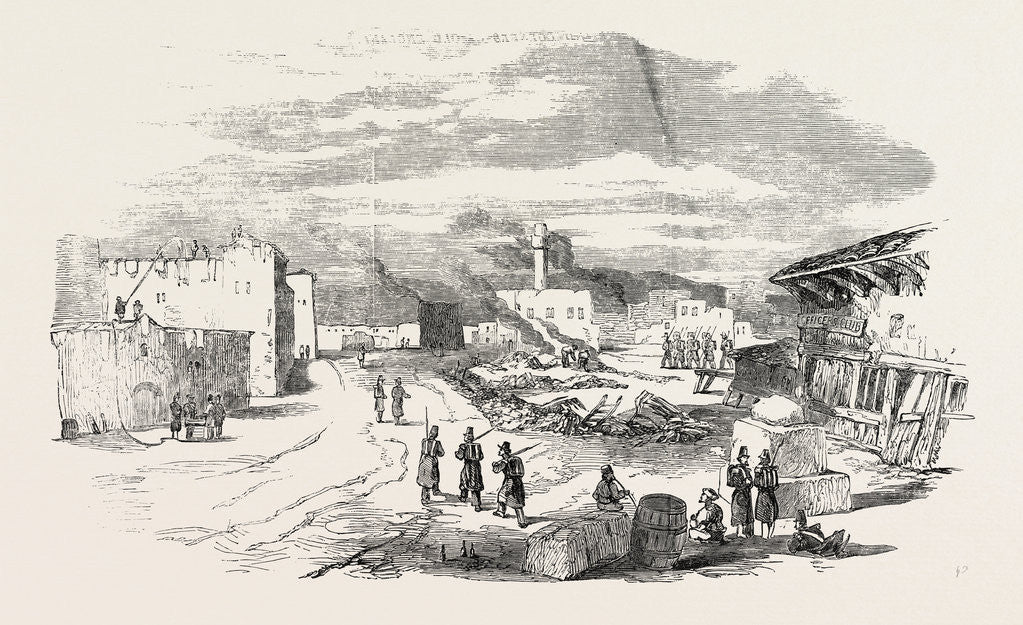 Detail of Ruins at Varna after the Fire 1854 by Anonymous