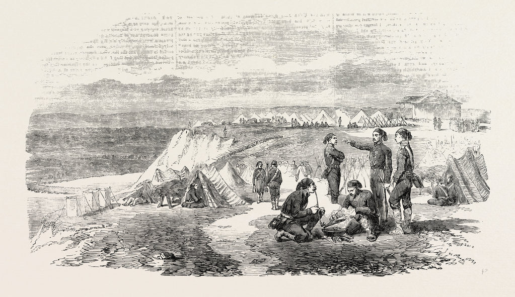 Detail of The Camp at Slobodzie 1854 by Anonymous