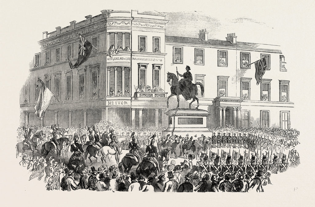 Detail of Inauguration of Marochetti's Statue of Her Majesty at Glasgow UK 1854 by Anonymous