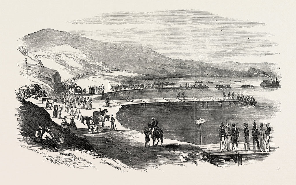 Detail of Exbarration of British Troops (Light Division) at Varna for the Crimea 1854 by Anonymous