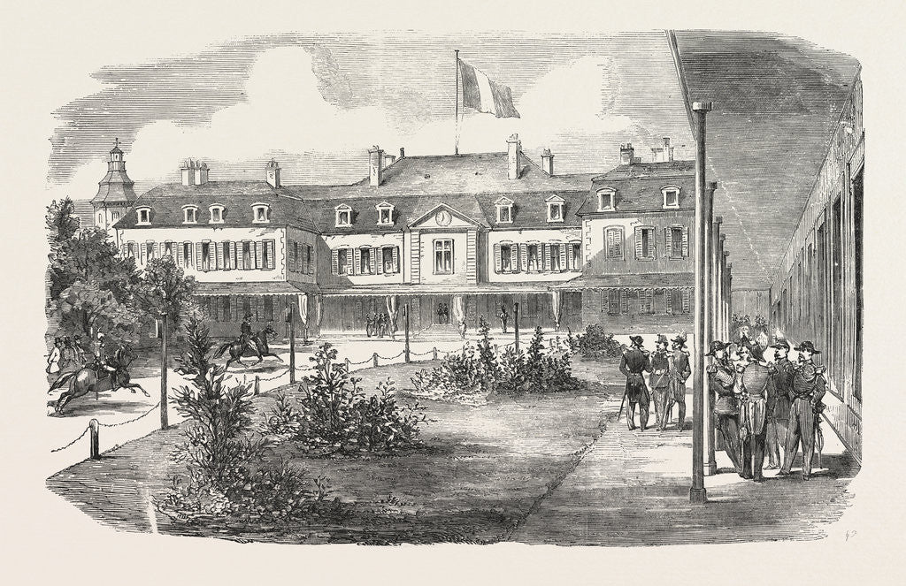 Detail of The Hotel Brighton Boulogne France 1854 by Anonymous