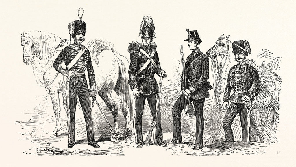 Detail of New Dresses for the Artillery 1854 by Anonymous