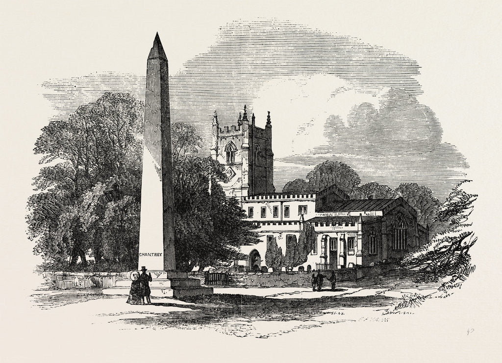 Detail of The Chantry Memorial Norton Near Sheffield 1854 by Anonymous
