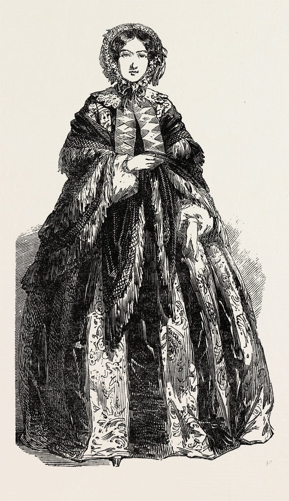 Detail of Paris Fashions for October 1854 by Anonymous