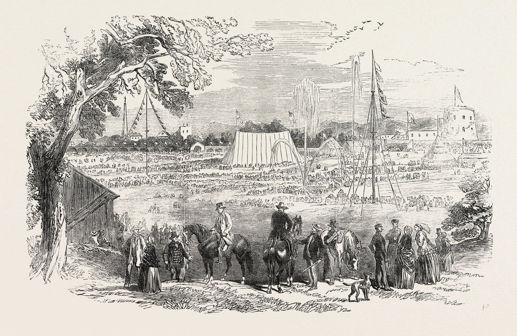 Detail of The Lower Canadian Agricultural Exhibition 1854 by Anonymous