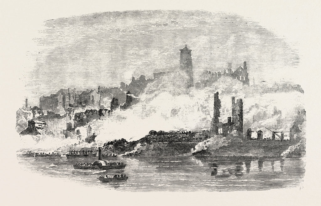 Detail of Remains at Gateshead Site of the Explosion 1854 by Anonymous