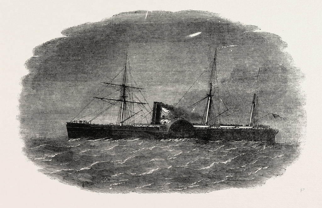 Detail of The Arctic Steamship 1854 by Anonymous