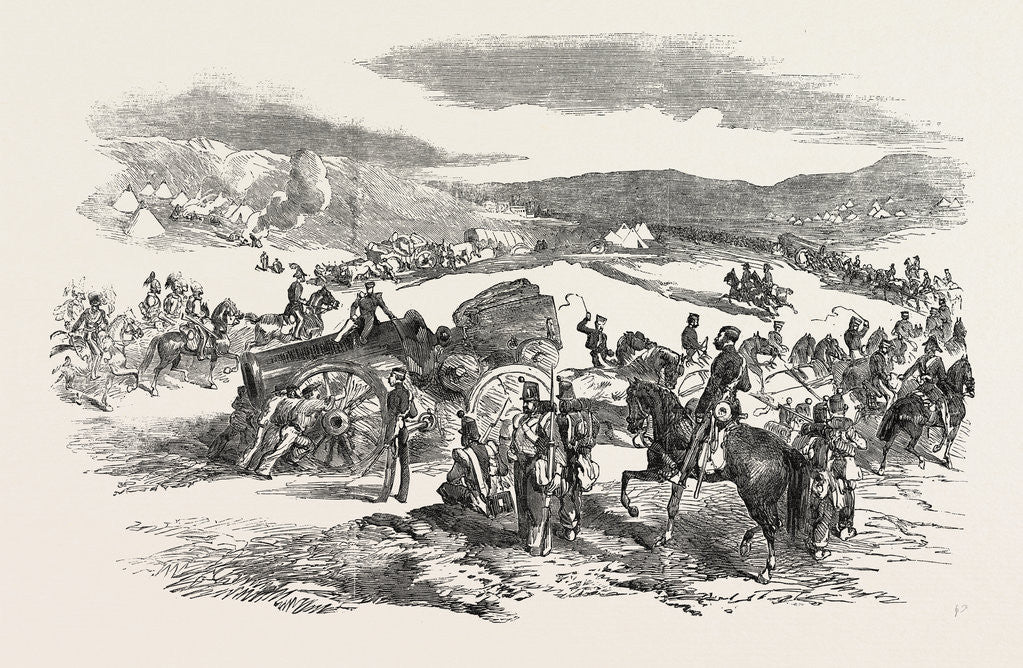 Detail of The Crimean War: Heaving Guns at Balaclava 1854 by Anonymous