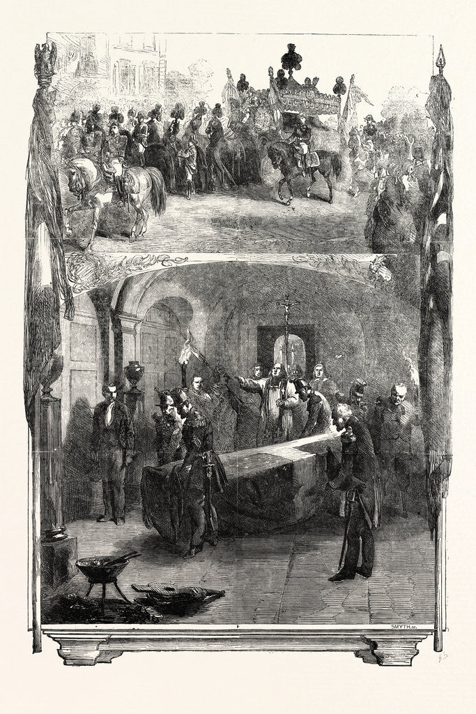 Detail of Funeral of Marshal St. Arnaud at Paris by Anonymous