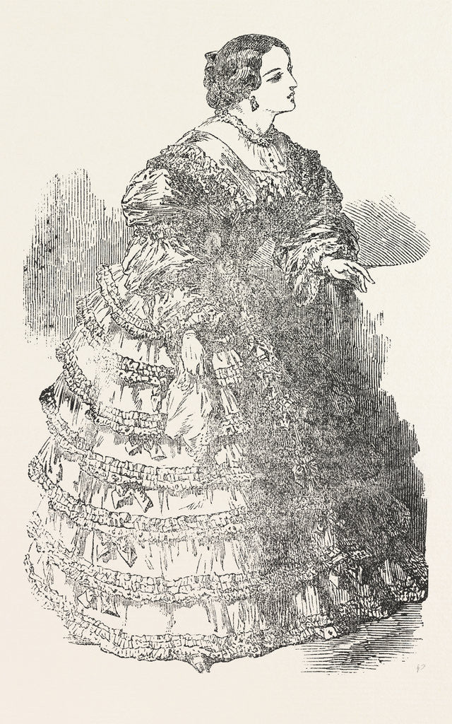 Detail of Paris Fashions for November 1854 by Anonymous