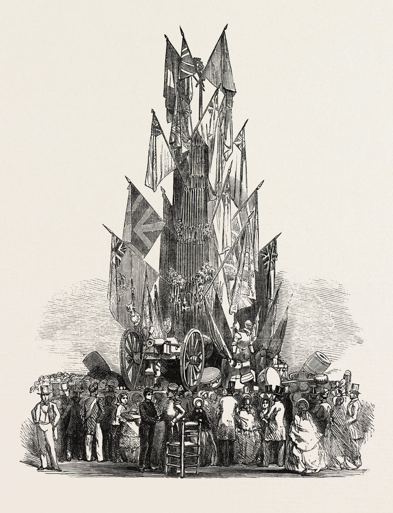 Detail of The Grand Military Trophy at the Crystal Palace 1854 by Anonymous