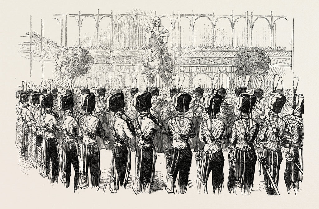 Detail of Fete at the Crystal Palace the Guides' Band 1854 by Anonymous