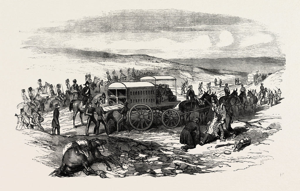 Detail of The Crimean War: Siege of Sebastopol: Dr. Smith's New Ambulance Waggon by Anonymous