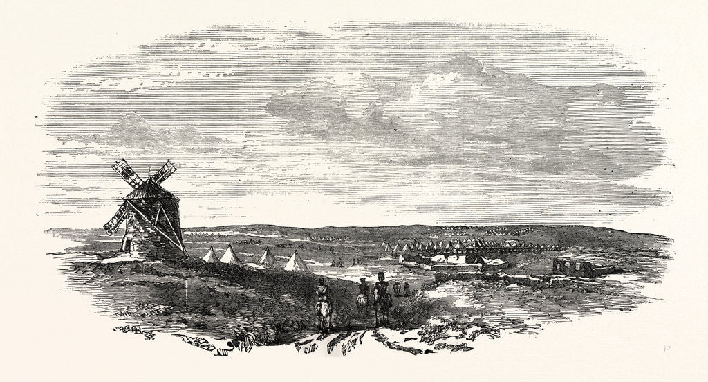 Detail of The Crimean War: The Siege of Sebastopol: Camp of the Siege Train (General Sir J. Burgoyne) at Sebastopol 1854 by Anonymous
