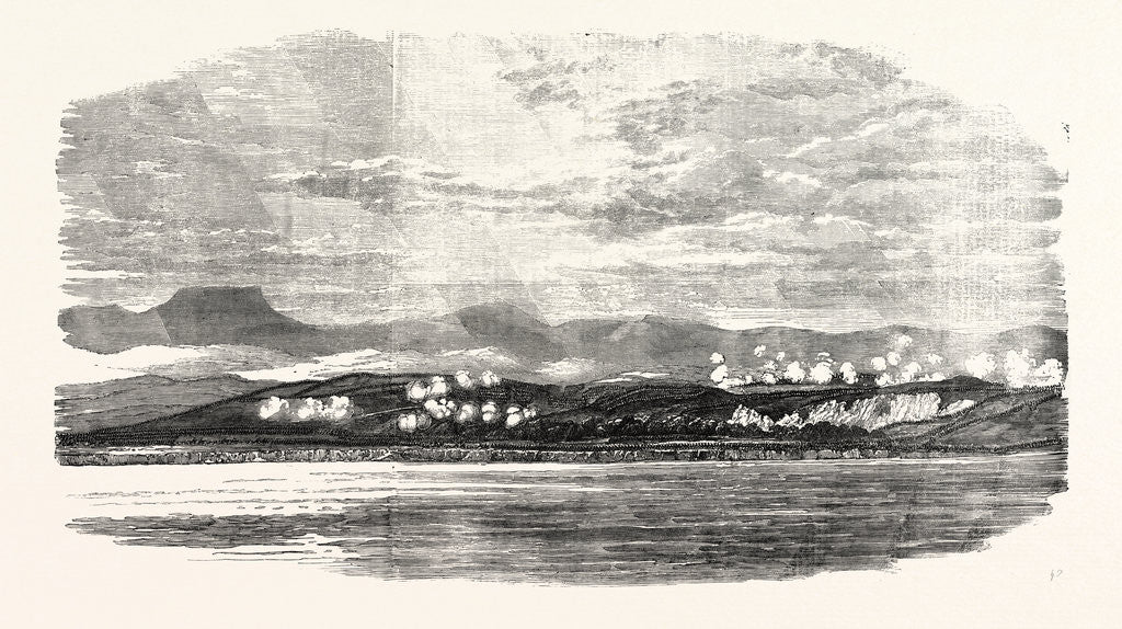 Detail of The Crimean War: Battle of the Alma: Sketched from the Mizen-Top of H.M.S. Retribution, 1854 by Anonymous
