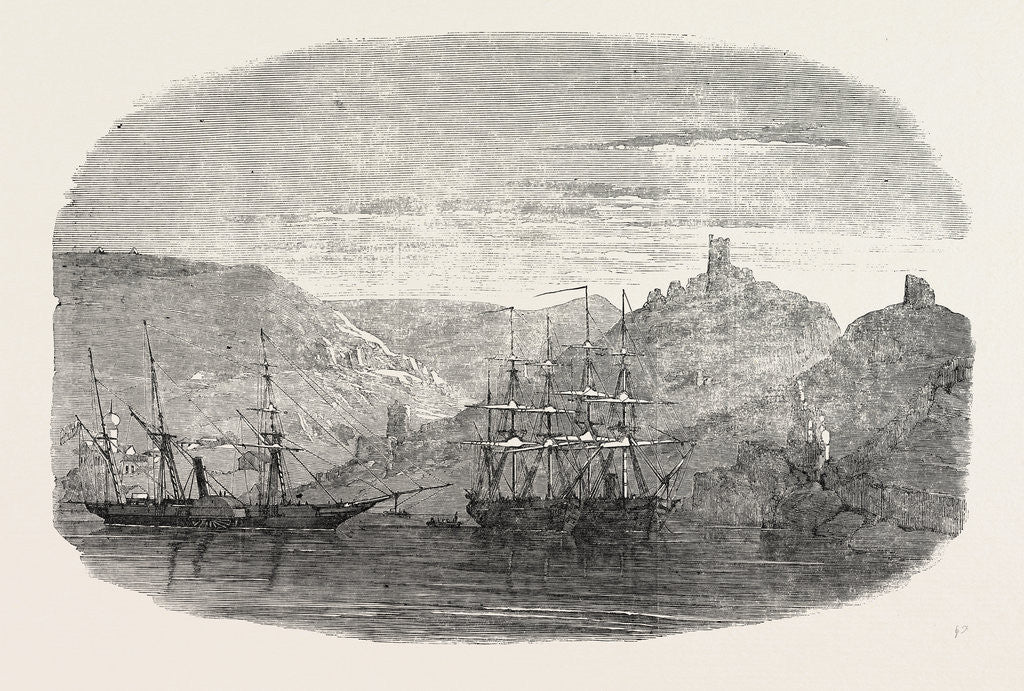 Detail of The Crimean War: Balaclava Harbour 1854 by Anonymous