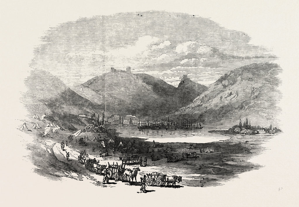 Detail of The Crimean War: Balaclava View Inside the Port 1854 by Anonymous