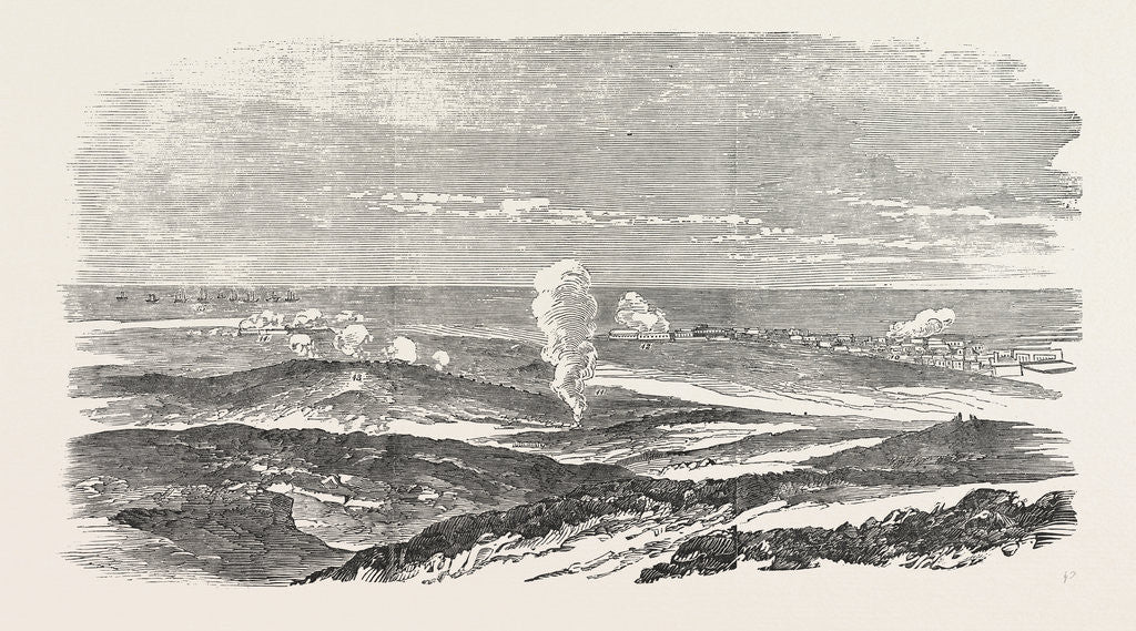 Detail of The Crimean War: Sebastopol During the Siege General View 1854 by Anonymous