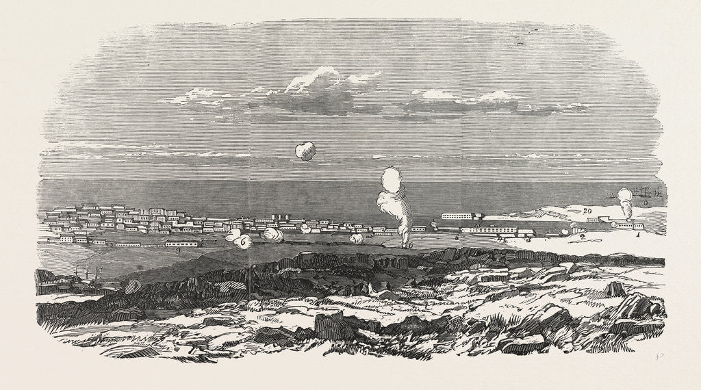 Detail of The Crimean War: Sebastopol During the Siege General View 1854 by Anonymous