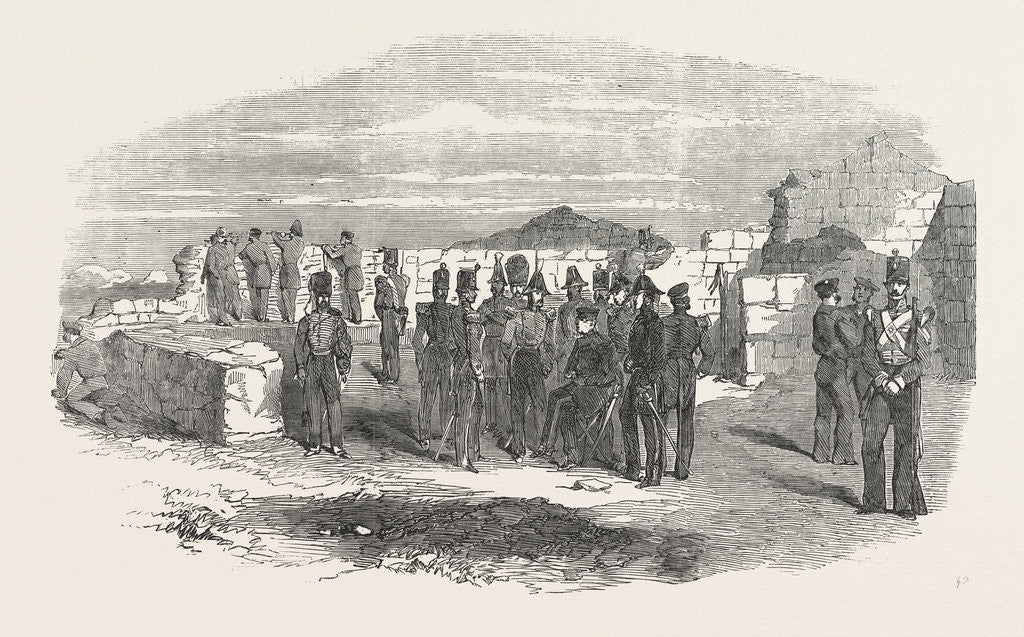 Detail of The Crimean War: The Quarries Field Headquarters of Lord Raglan Off Sebastopol 1854 by Anonymous