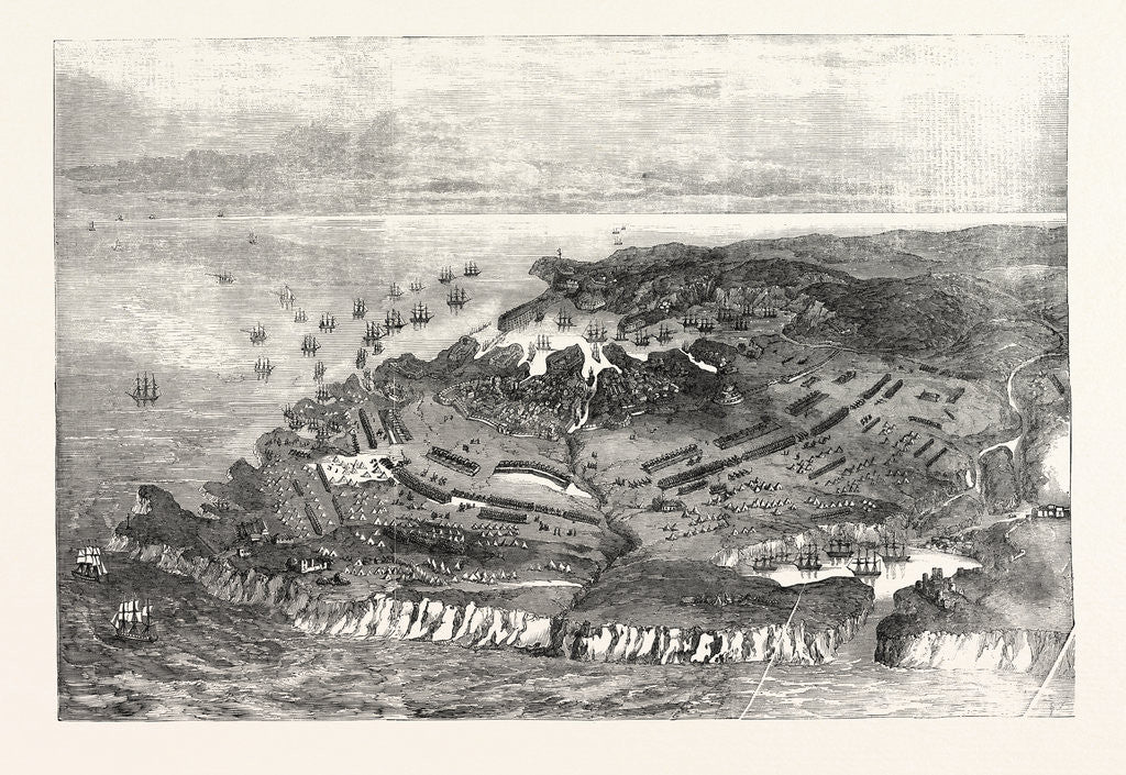 Detail of The Crimean War: The Siege of Sebastopol: General View 1854 by Anonymous
