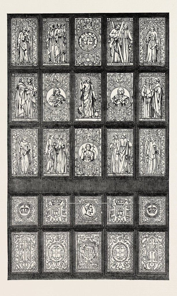 Detail of Painted Window Presented to the King of Denmark by Mr. Peto M.P. 1854 by Anonymous