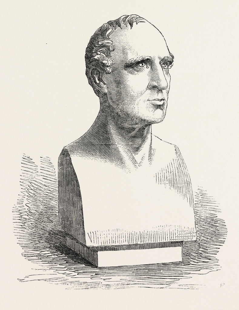Detail of Late Mr. Charles Kemble from a Marble Bust by Timothy Butler by Anonymous