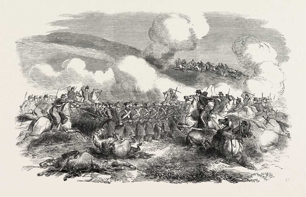 Detail of The Crimean War: Charge of the Chasseurs D'Afrique October 25 1854 by Anonymous