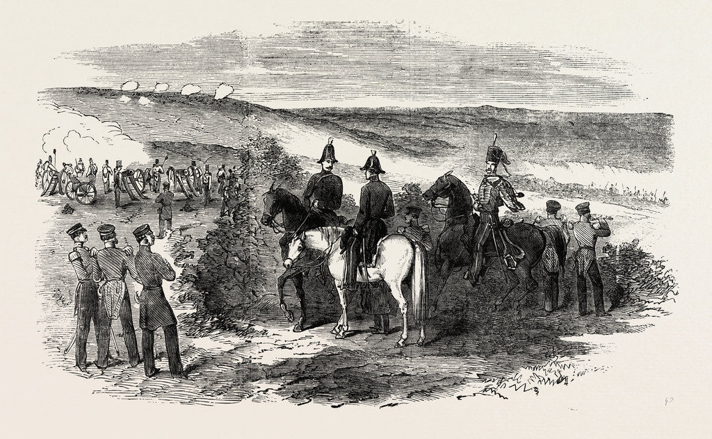 Detail of The Crimean War: Sortie of the Russians from Sebastopol General Sir De Lacy Evans and Staff 1854 by Anonymous