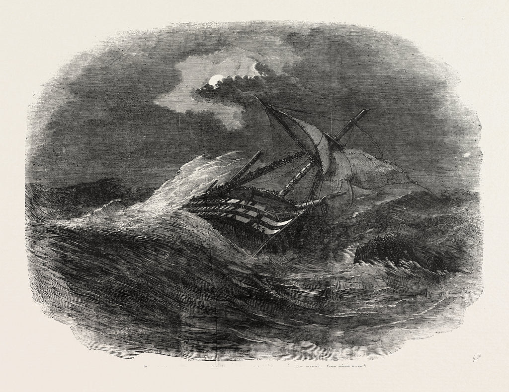Detail of Wreck of an Egyptian Vessel of War Between Constantinople (Istanbul) and Varna 1854 by Anonymous