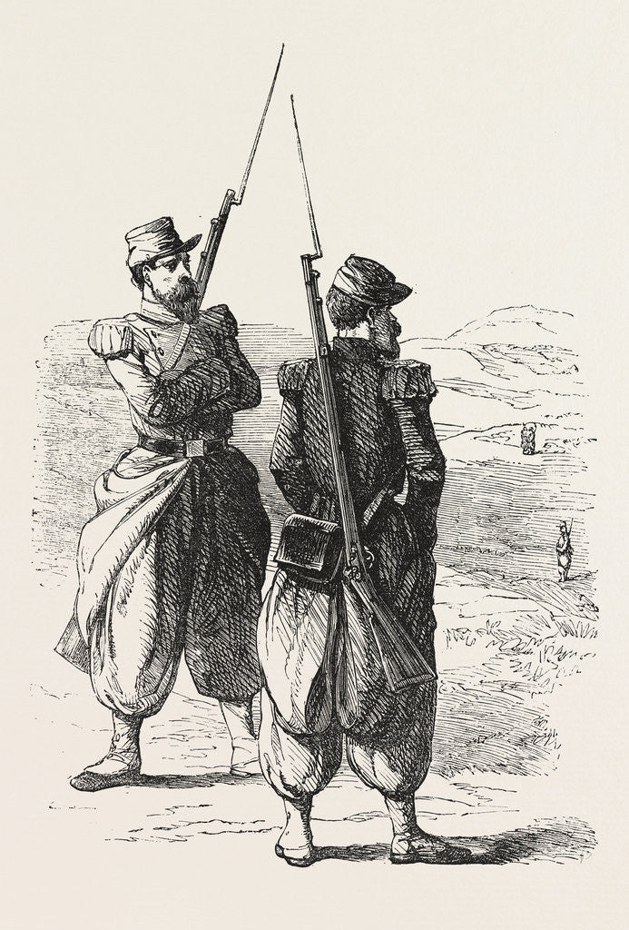 Detail of French Infantry of the Line 1854 by Anonymous