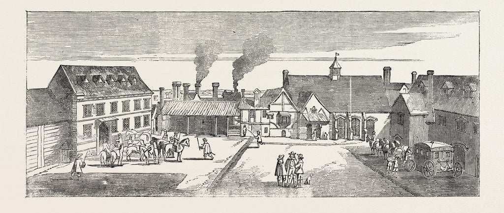 Detail of Fire in the Strand Site of Arundel House: North View of Arundel House in 1646 London UK by Anonymous