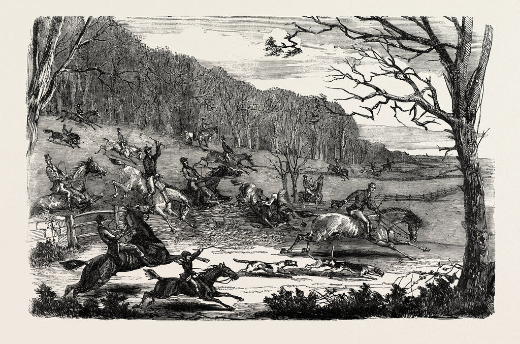 Detail of Fox-Hunting by Anonymous