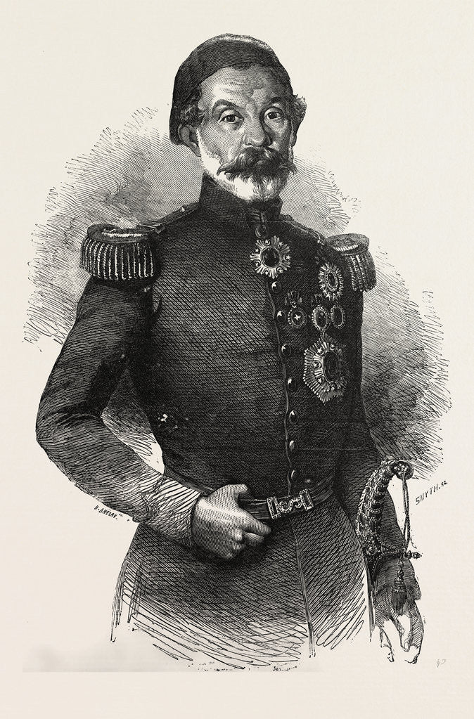 Detail of Omer Pacha 1854 by Anonymous