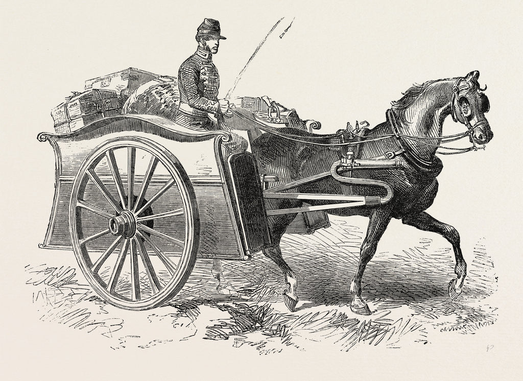 Detail of Patent Military Foraging-Cart 1854 by Anonymous