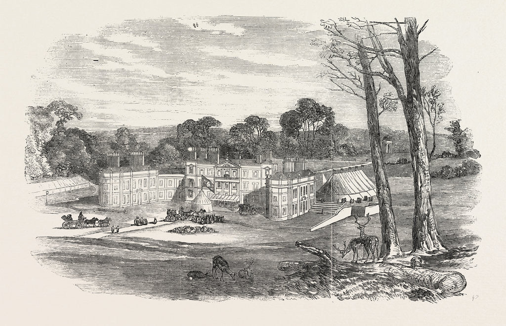 Detail of Hawkstone House the Seat of Viscount Hill 1854 by Anonymous