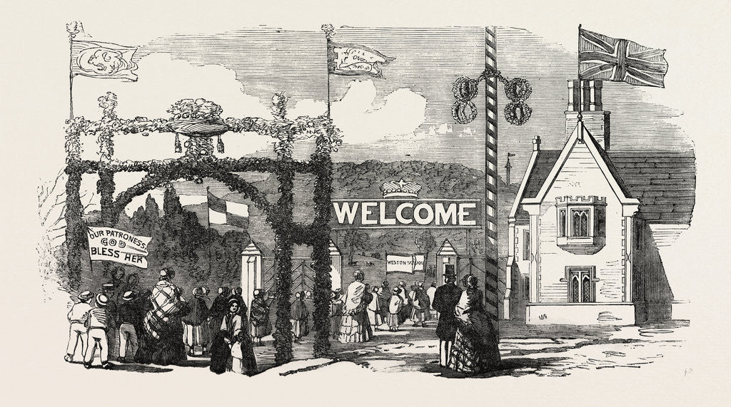 Detail of Entrance to Hawkstone Park 1854 by Anonymous