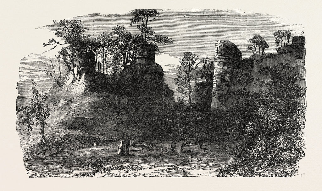 Detail of The Red Castle Hawkstone Park 1854 by Anonymous