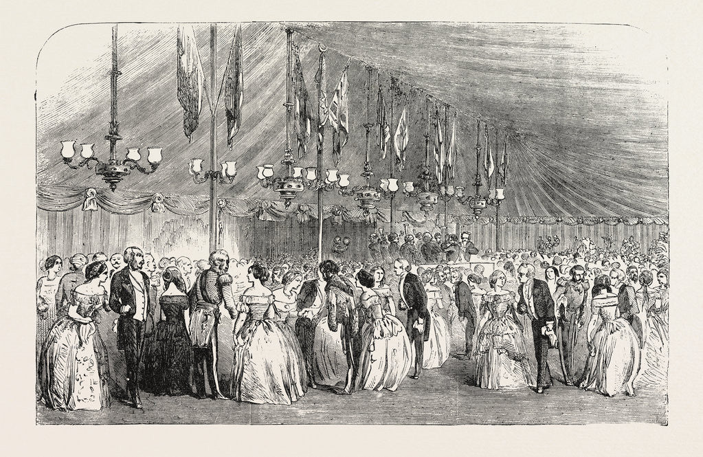 Detail of Ball at Hawkstone to Commemorate the Majority of the Hon. Rowland Clegg Hill 1854 by Anonymous