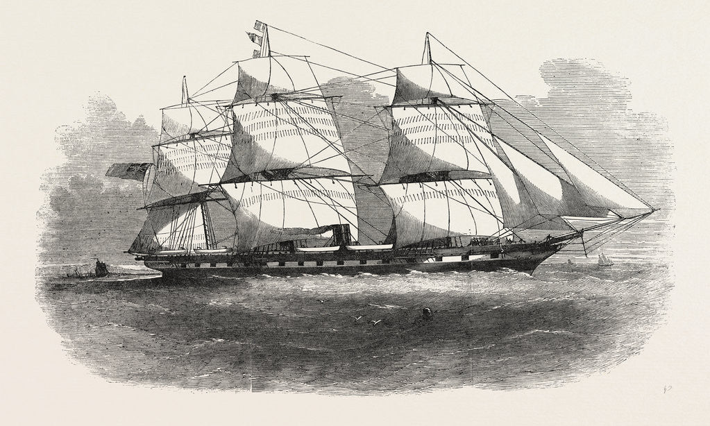 Detail of The Crimean War: The Screw Steamship Prince Wrecked Off Balaclava Harbour 1854 by Anonymous