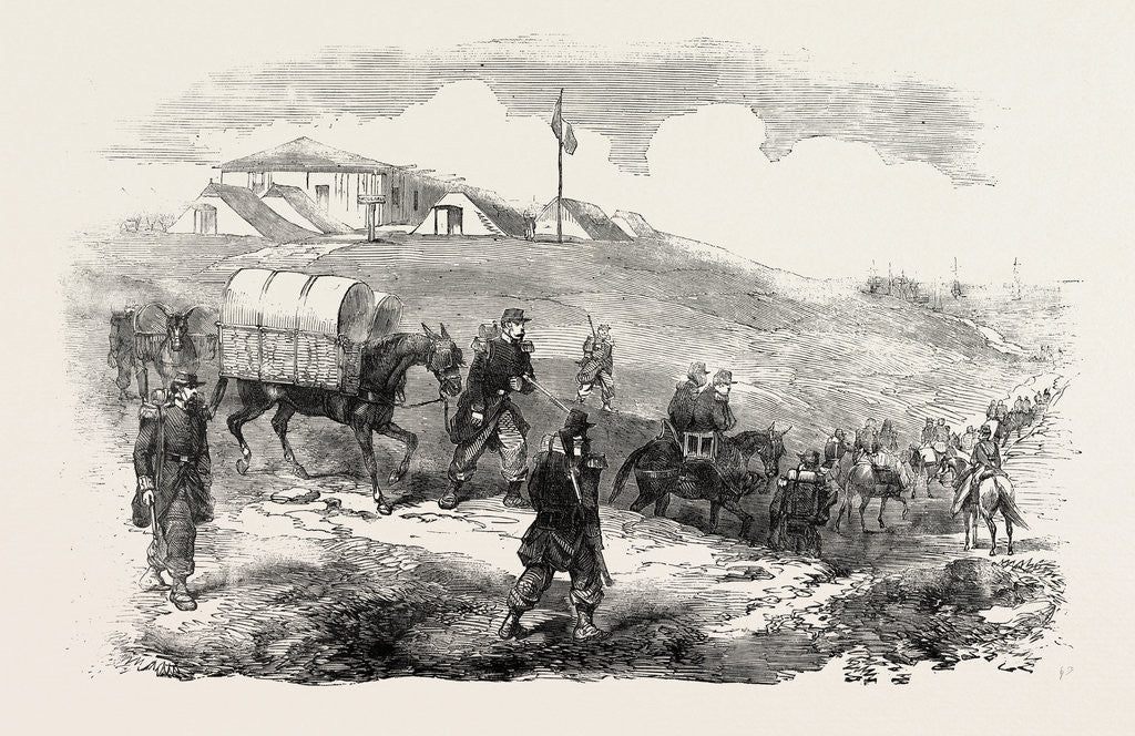 Detail of The Crimean War: French Ambulances Before Sebastopol 1854 by Anonymous