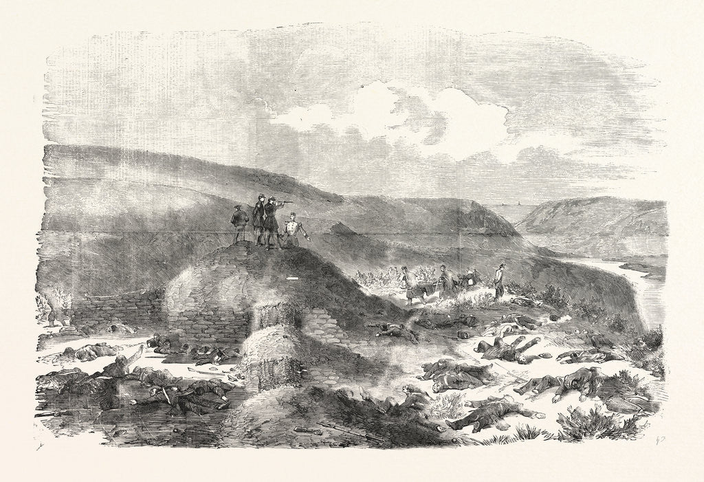 Detail of The Crimean War: Sandbag Battery Defended by the Guards on the Morning after the Battle of Inkerman 1854 by Anonymous
