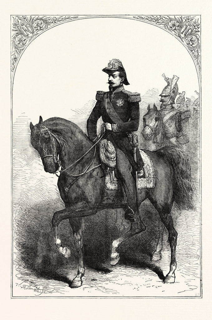 Detail of His Imperial Majesty Napoleon III Emperor of the French 1854 by Anonymous
