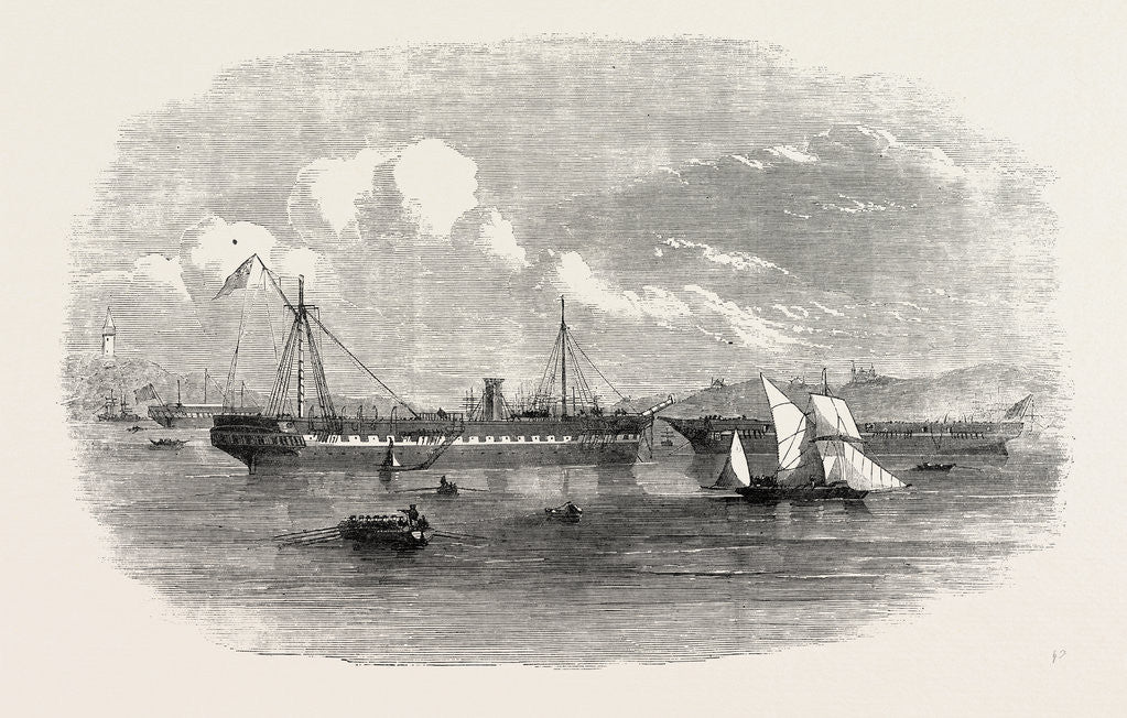 Detail of The Storm in the Crimea: Wrecks of the Caduceus and the Steamer Melbourne. 1854 by Anonymous