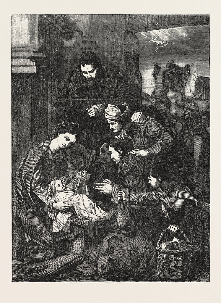 Detail of The Adoration of the Shepherds. by Anonymous