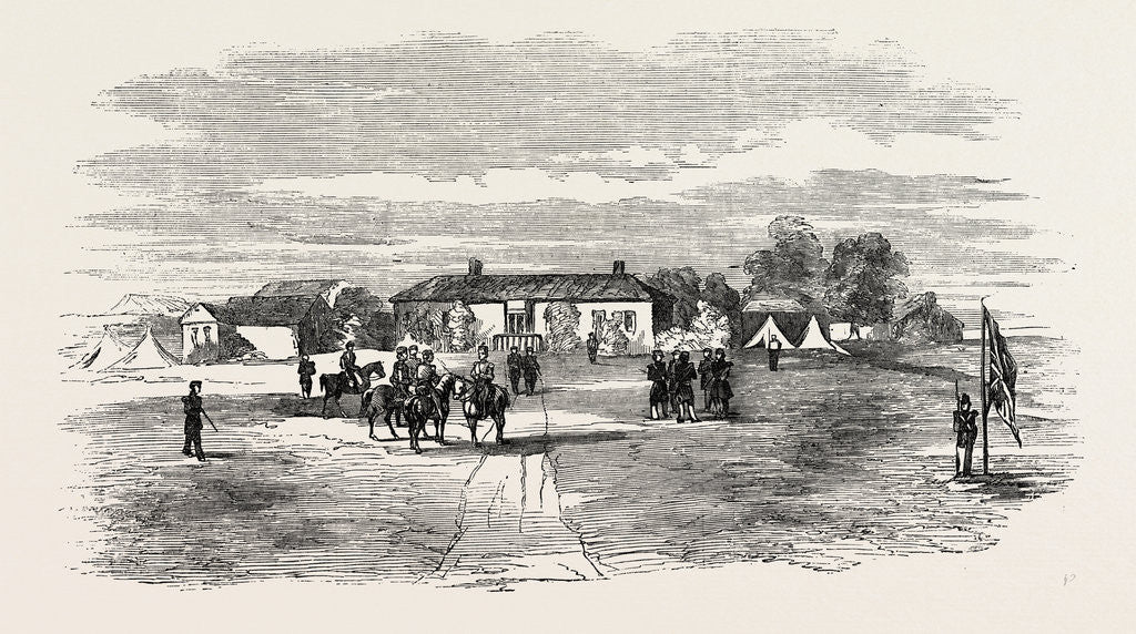 Detail of The Crimean War: Headquarters of Lord Raglan Near Balaclava 1854 by Anonymous